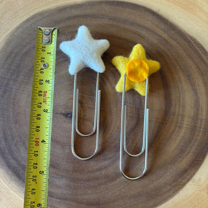 Felt Star Oversized Paperclip Bookmark