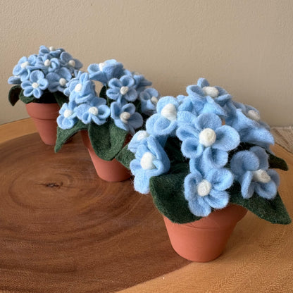 Forget-me-not Forever Felt Flower