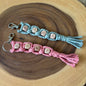 MAMA Macrame & Wooden Bead Keychain/ Bag Charm