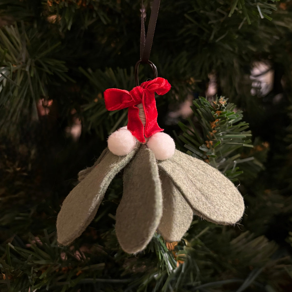 Hanging Holiday Mistletoe