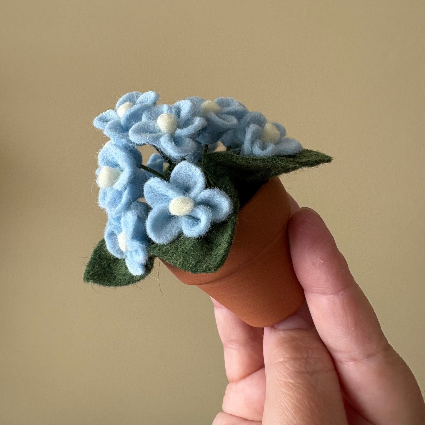 Forget-me-not Forever Felt Flower