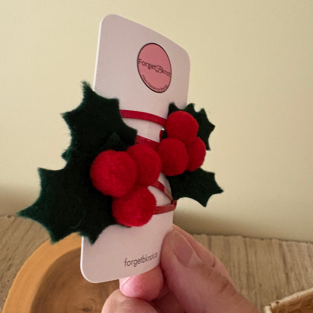 Holiday Holly Hair Clips