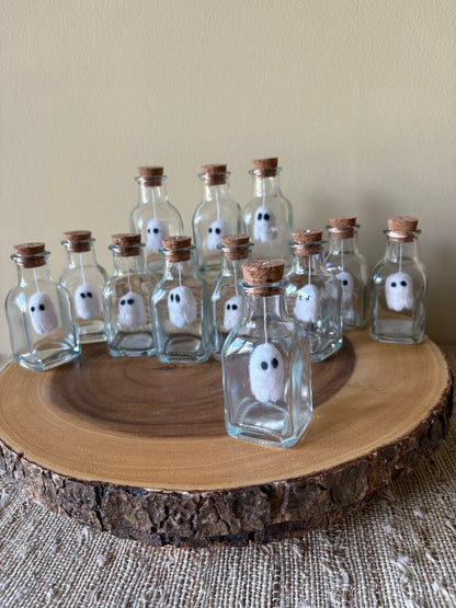 Boo Bottle- Felted Ghost