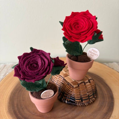 Rose: June Birth Month Felt Flower