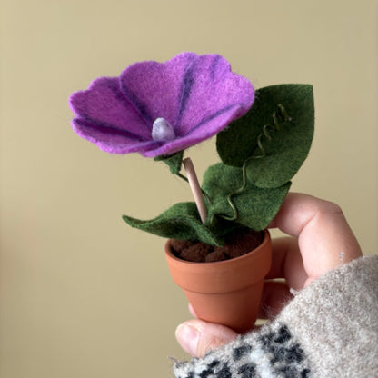Morning Glory: September Birth Month Felt Flower