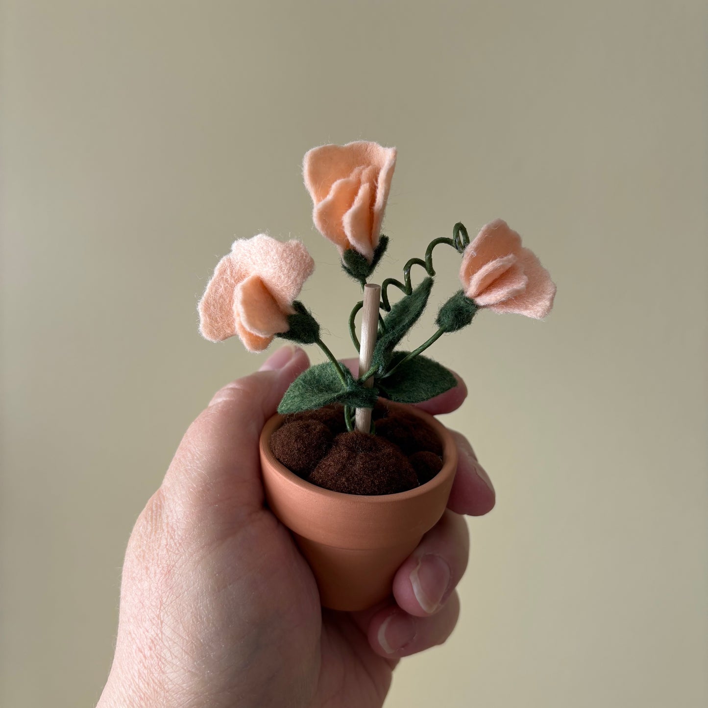 Sweet Pea: April Birth Month Felt Flower