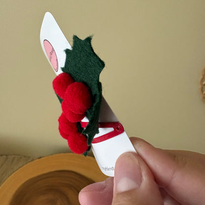 Holiday Holly Hair Clips