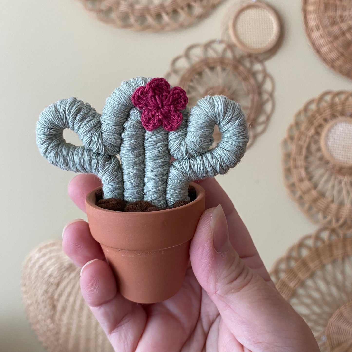 Macrame Forever Cactus (mini) ***discontinued colour***
