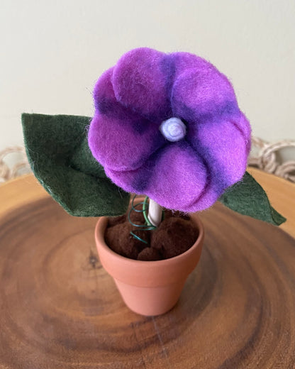Morning Glory: September Birth Month Felt Flower