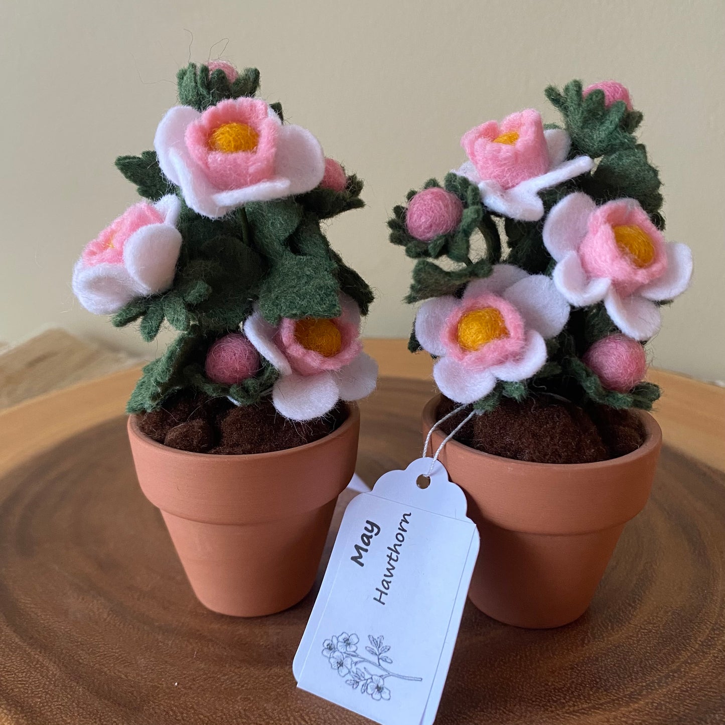 Hawthorne: May Birth Month Felt Flower