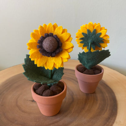 Sunflower Forever Felt Flower