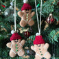 Felted Gingerbread Person Ornament