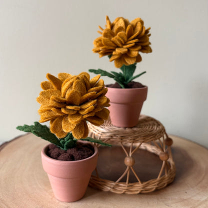 Chrysanthemum: November Birth Month Felt Flower