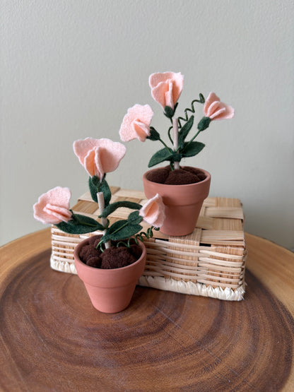Sweet Pea: April Birth Month Felt Flower