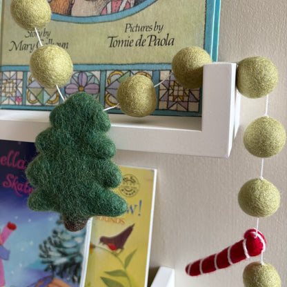 Felt Tree & Candy Cane Garland