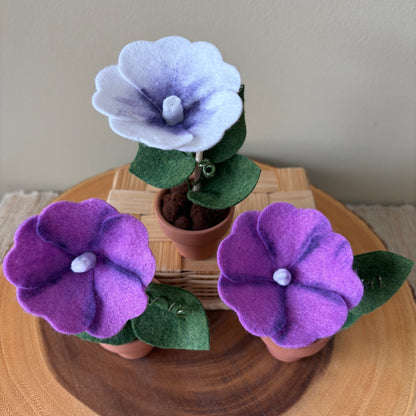 Morning Glory: September Birth Month Felt Flower