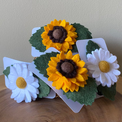 Felt Flower Hair Clip