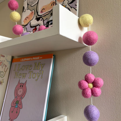 Felt Flower Garland