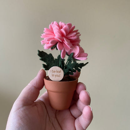Chrysanthemum: November Birth Month Felt Flower