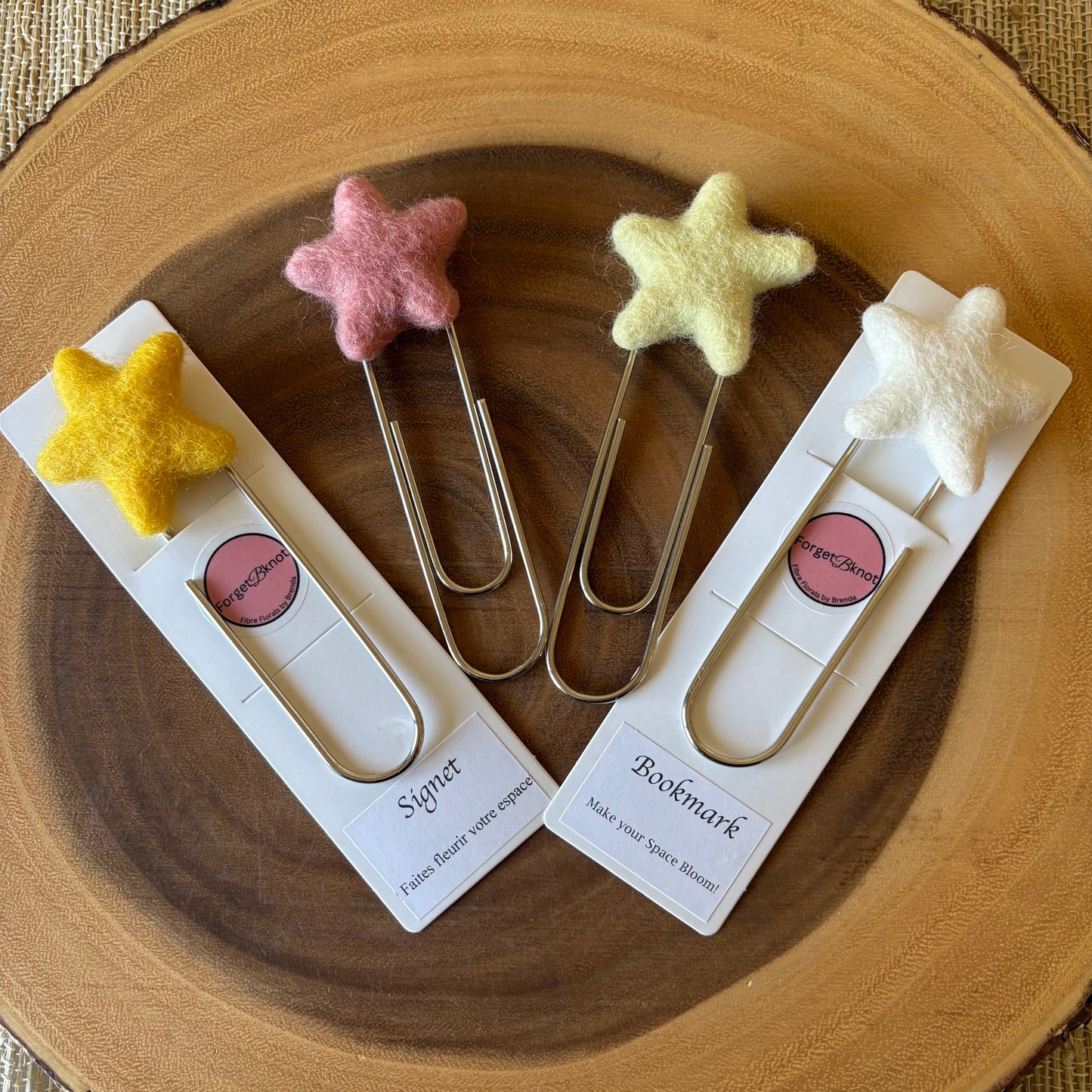 Felt Star Oversized Paperclip Bookmark