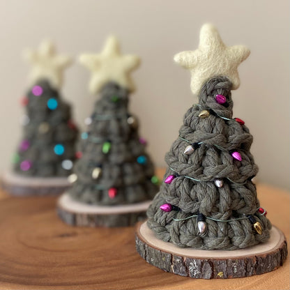 Macrame Christmas Tree (no working lights)
