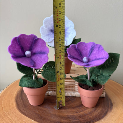 Morning Glory: September Birth Month Felt Flower