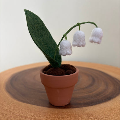 Lily of the Valley: May Birth Month Felt Flower
