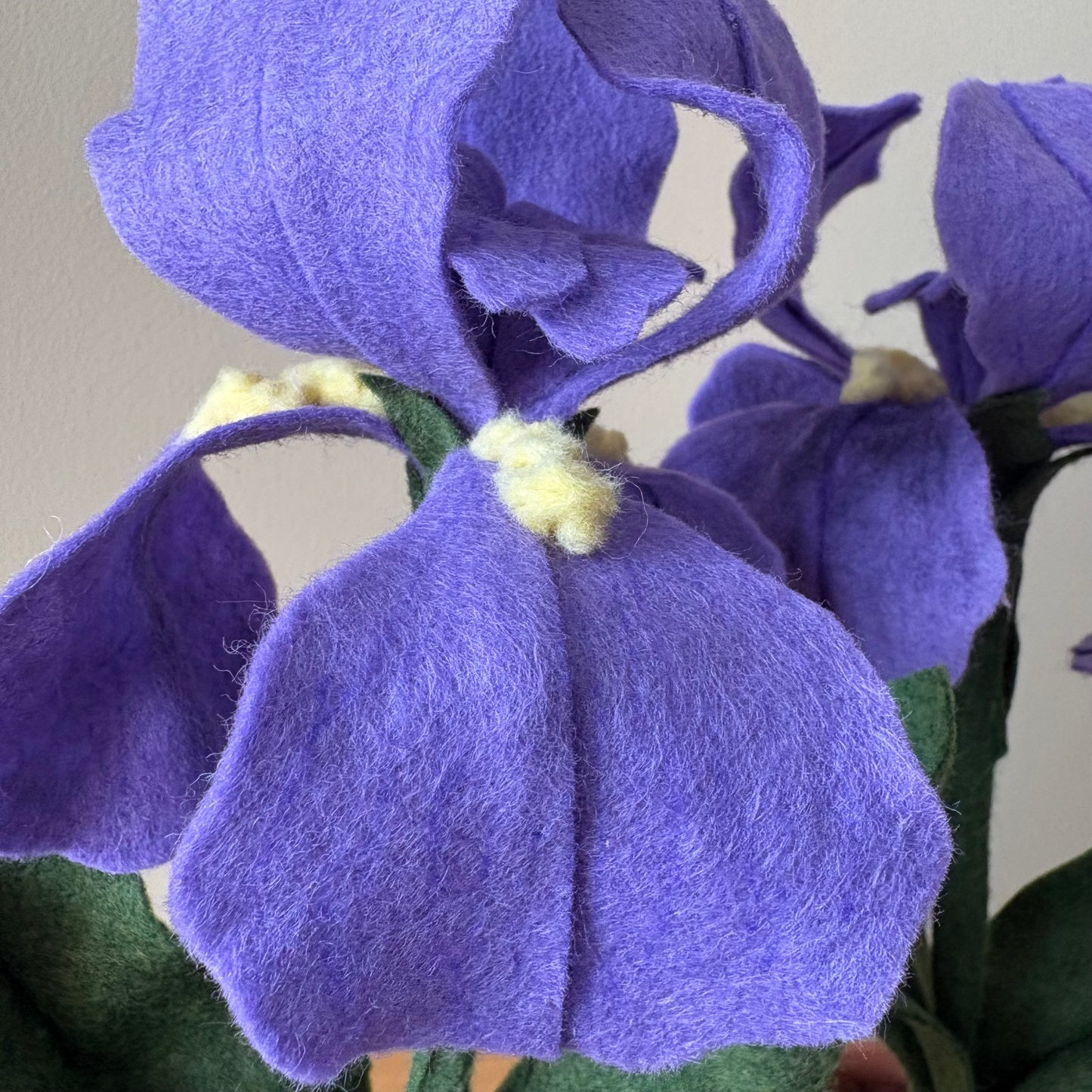 Felt Iris in Purple or Blue