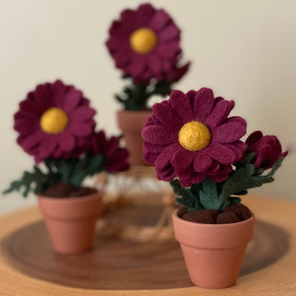 Chrysanthemum: November Birth Month Felt Flower