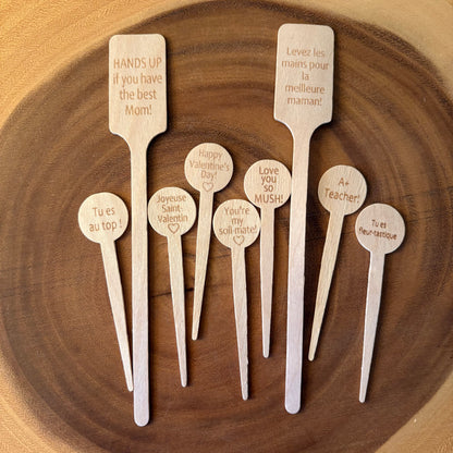Plant Pokes | Wooden Signs