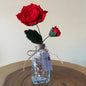 Handcrafted Felt Rose in Vase