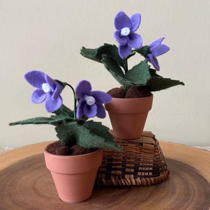 Violet: February Birth Month Felt Flower