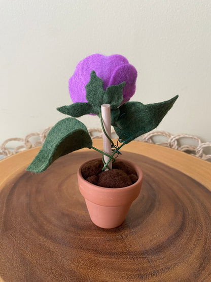 Morning Glory: September Birth Month Felt Flower