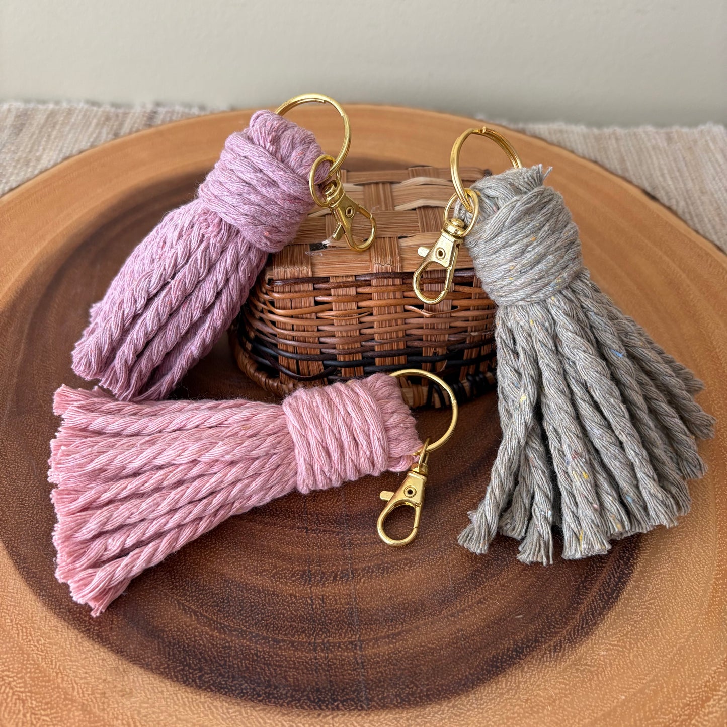 Macrame Small Tassel Keychain/Bag Charm