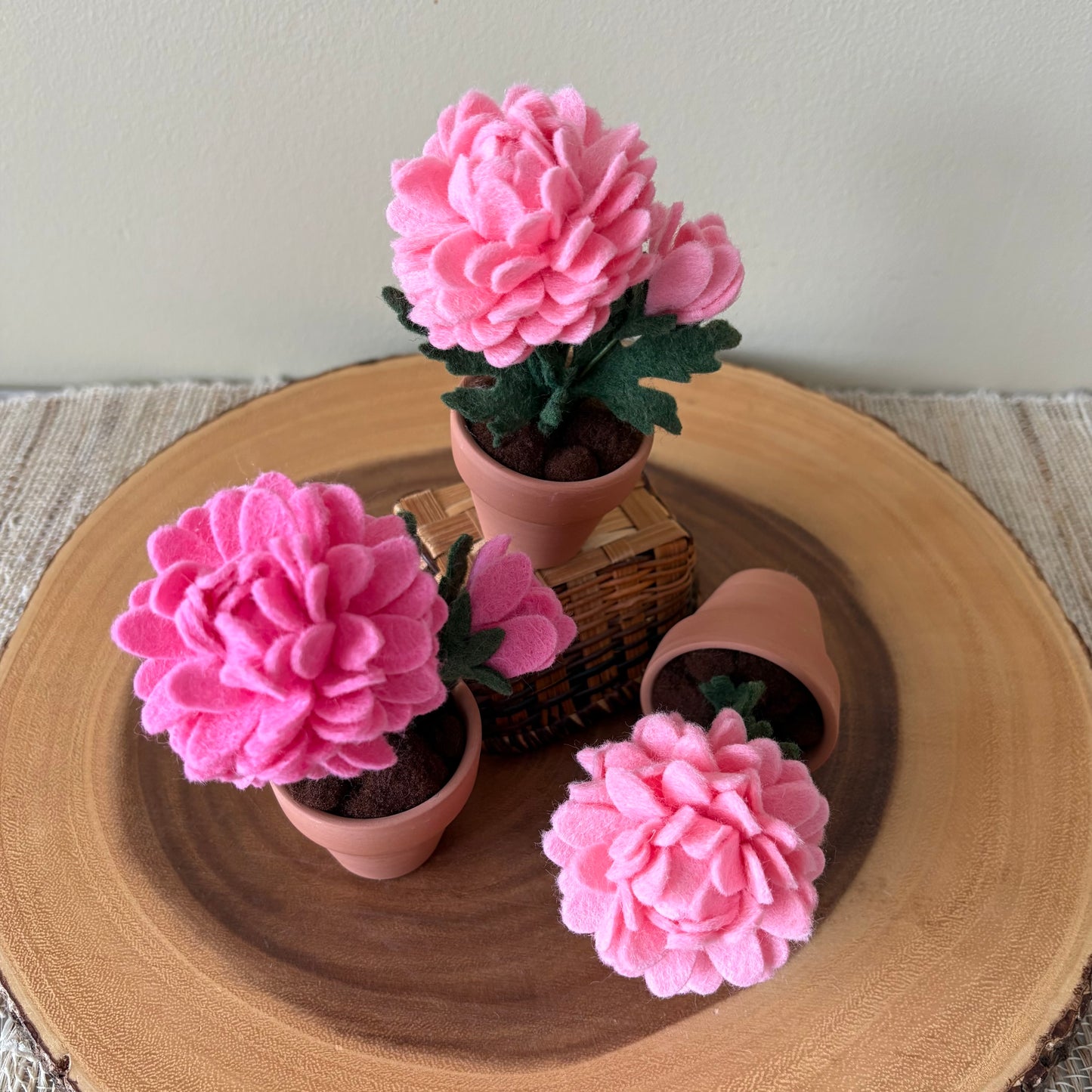 Chrysanthemum: November Birth Month Felt Flower
