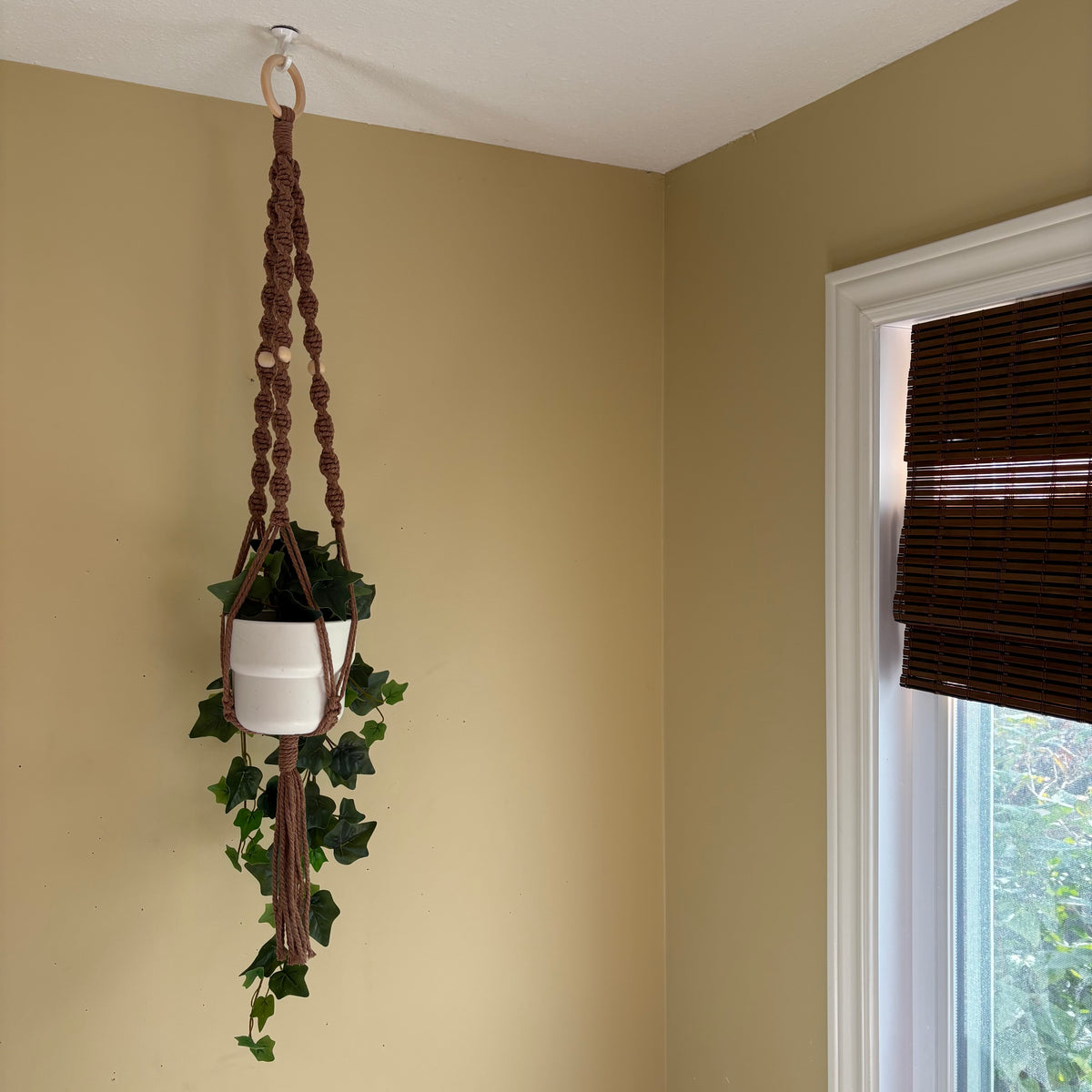 Macrame Spiral Plant Hanger