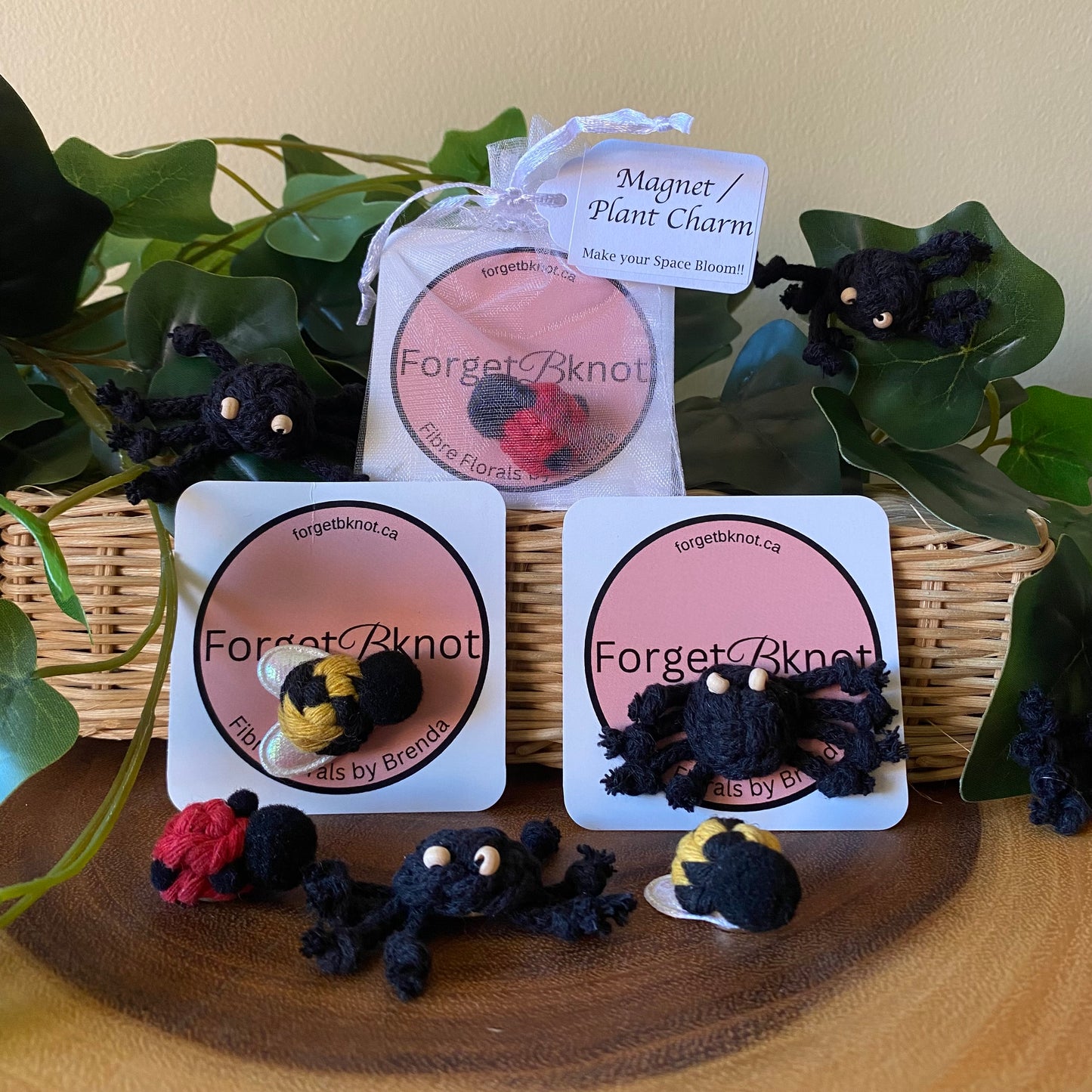 Plant Charm/Magnet - Ladybug