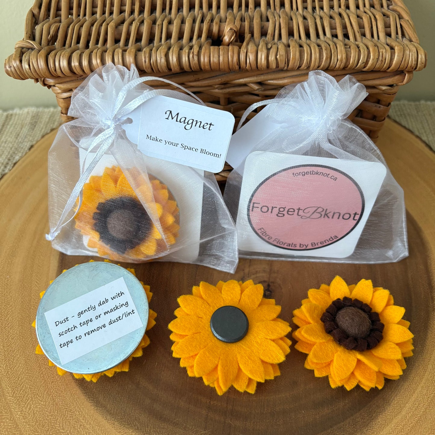 Felt Flower Magnet