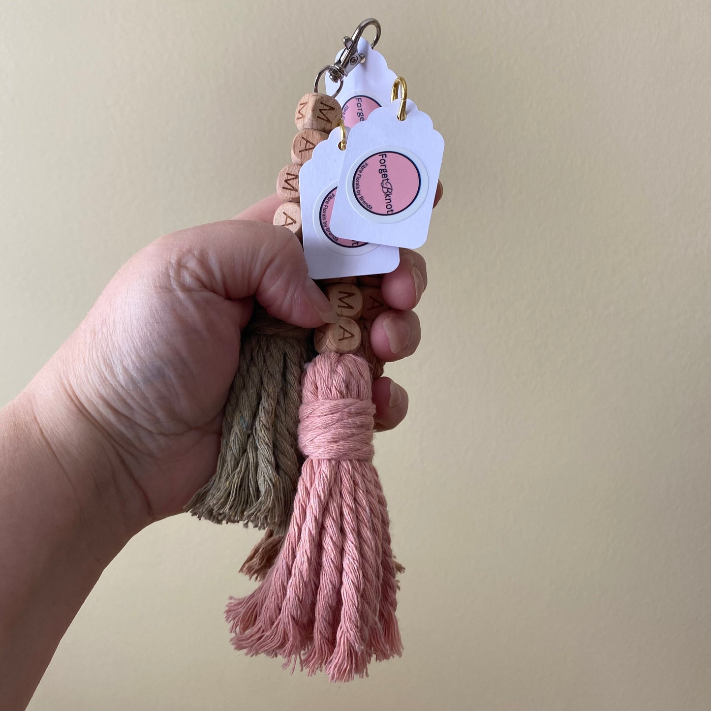 MAMA Macrame Tassel Keychain/Bag Charm