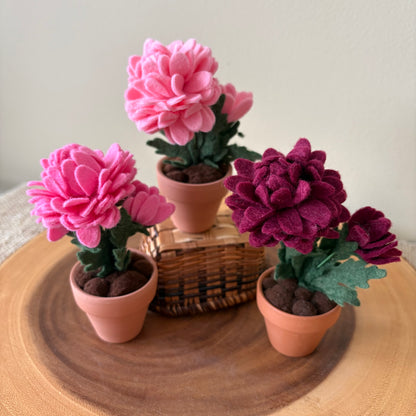 Chrysanthemum: November Birth Month Felt Flower