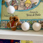 Felt Red Gingerbread Garland