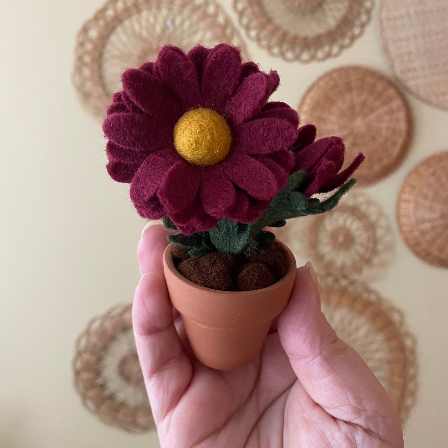 Chrysanthemum: November Birth Month Felt Flower