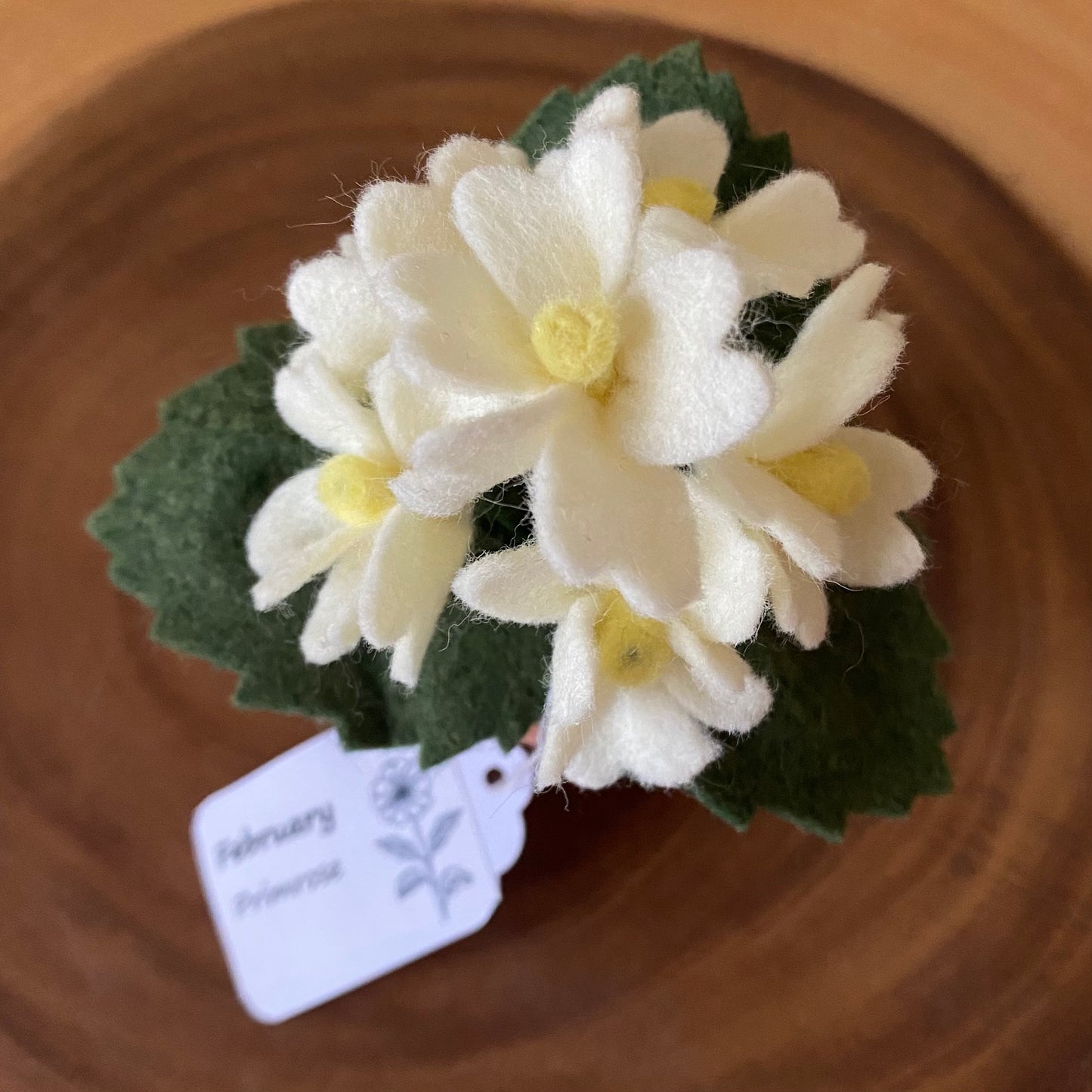 Primrose: February Birth Month Felt Flower