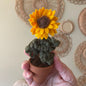 Macrame and felt sunflower ***older style***