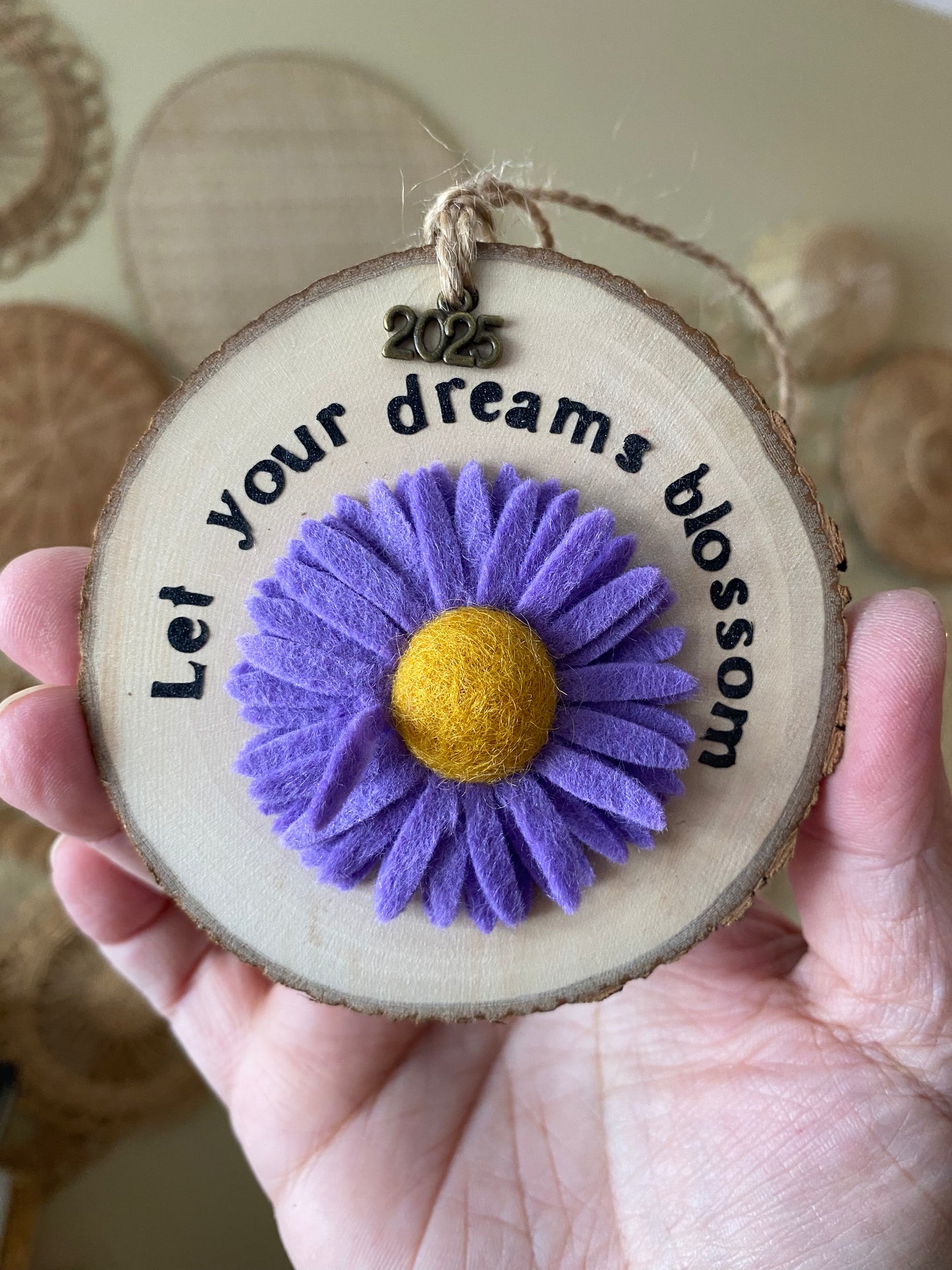 Felt Flower Ornament