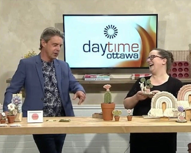 Derick Fage and Brenda from ForgetBKnot on Rogers TV Daytime Ottawa