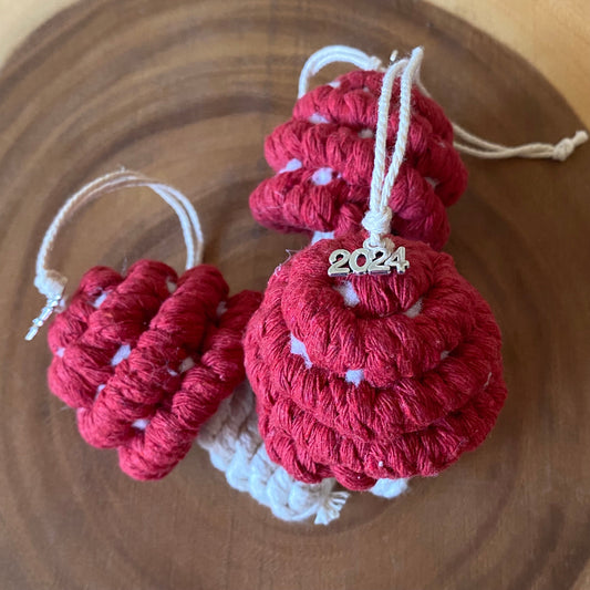 Macrame Mushroom Ornament